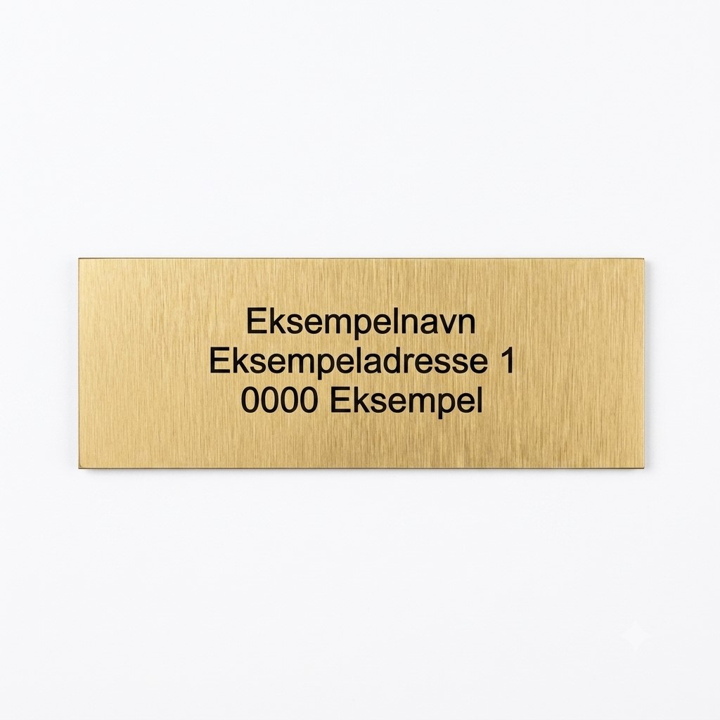 Postkasseskilt 80x30mm - Bilde 3