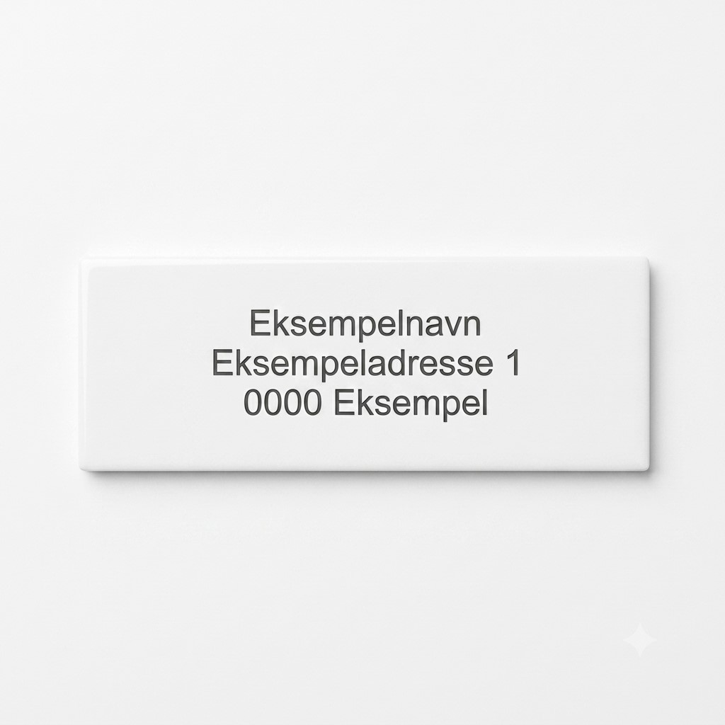 Postkasseskilt 80x30mm - Bilde 4