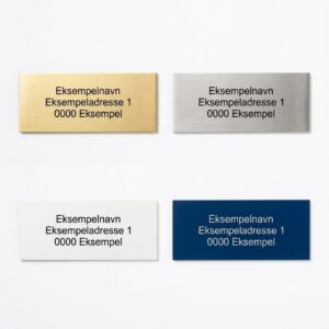 Postkasseskilt 80x30mm