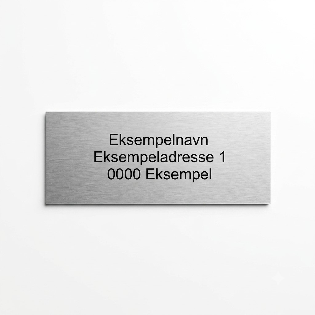 Postkasseskilt 80x30mm - Bilde 5