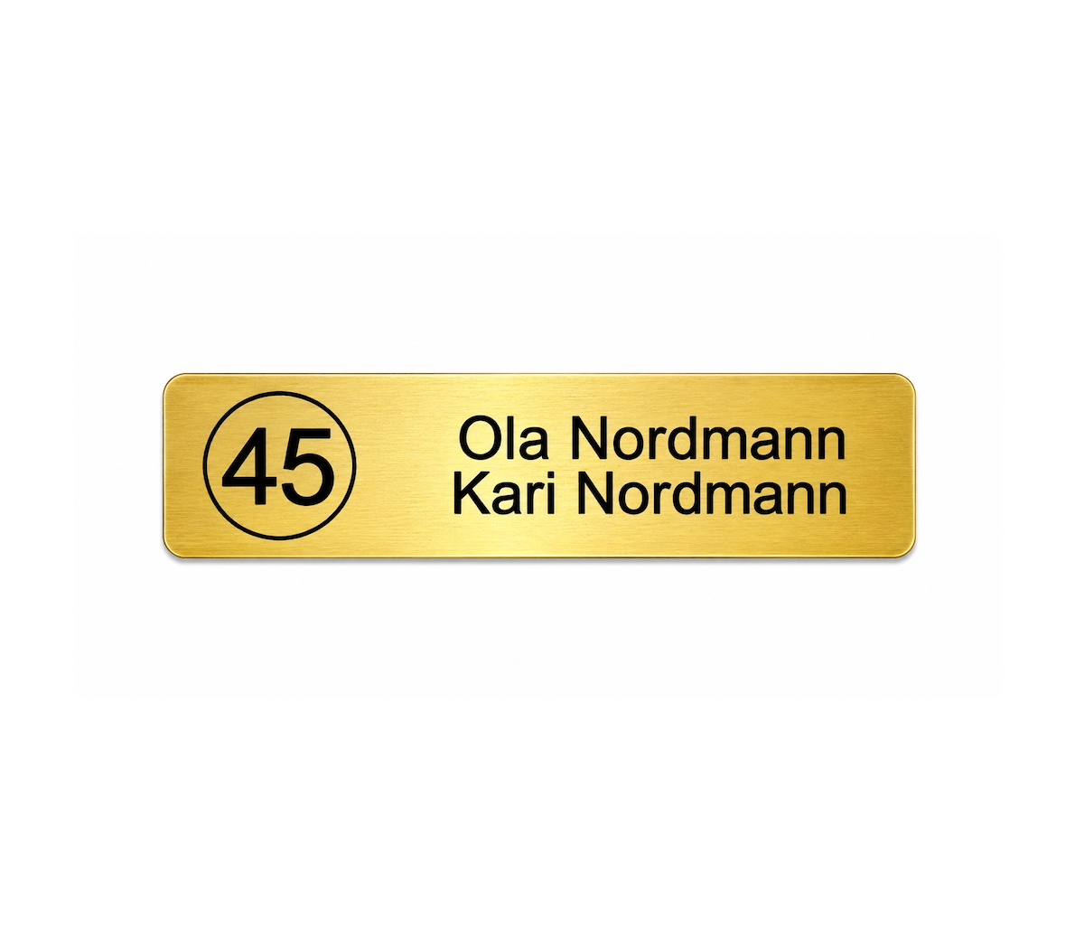 Dørskilt - Husnummer med sirkel - Bilde 3
