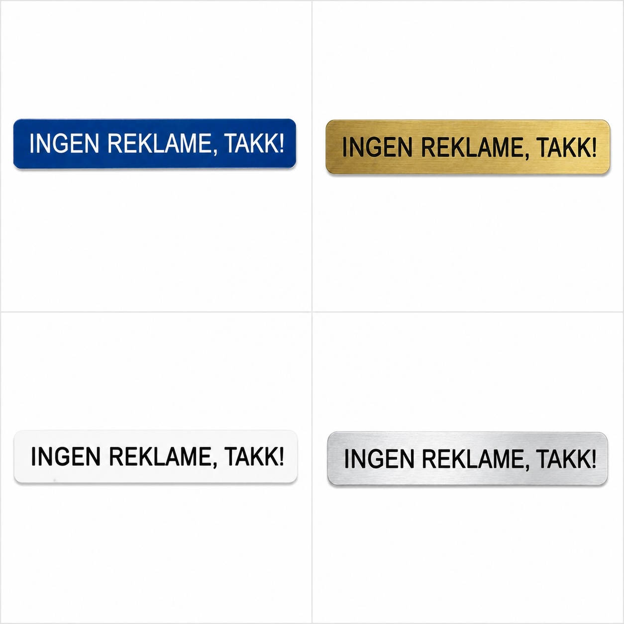 Postkasseskilt - Ingen reklame, takk! - Bilde 6