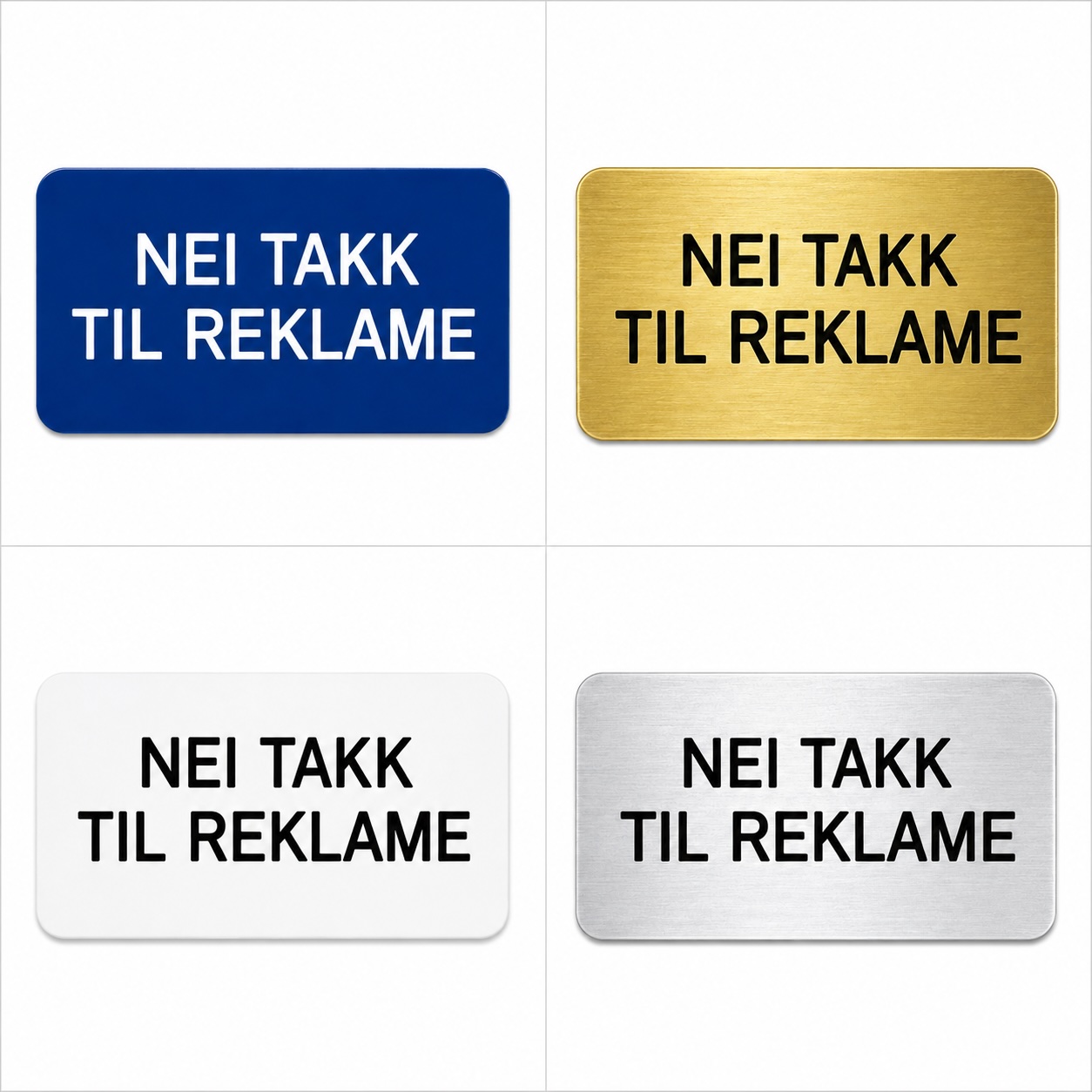 Postkasseskilt - Nei takk til reklame - Bilde 6