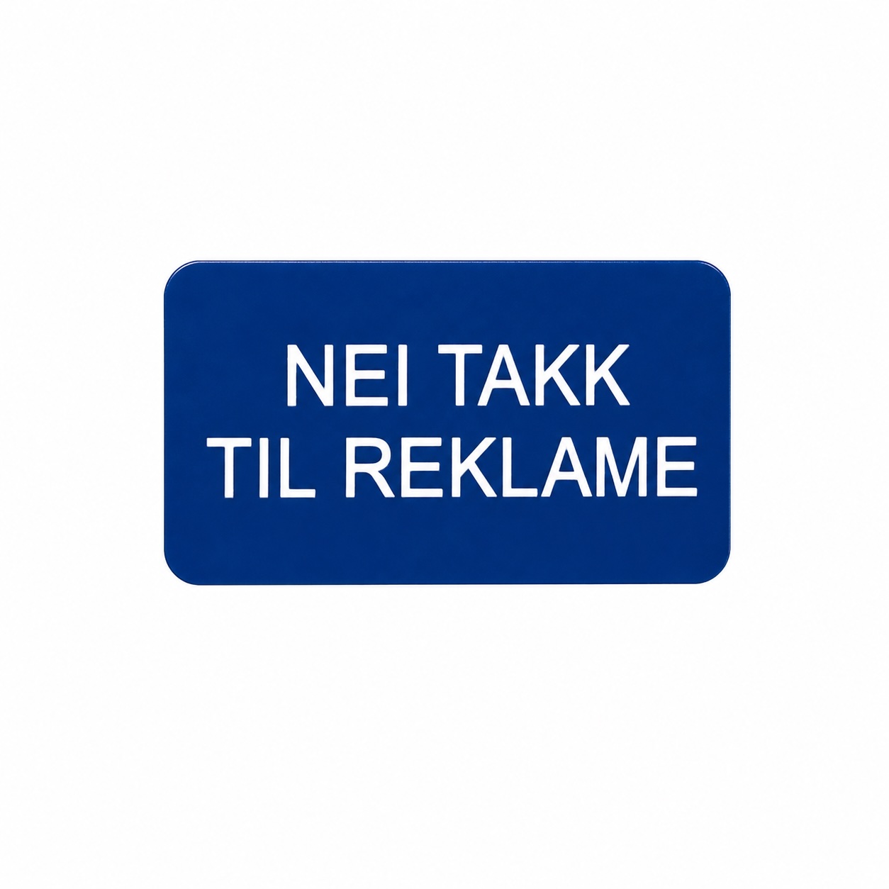 Postkasseskilt - Nei takk til reklame - Bilde 3