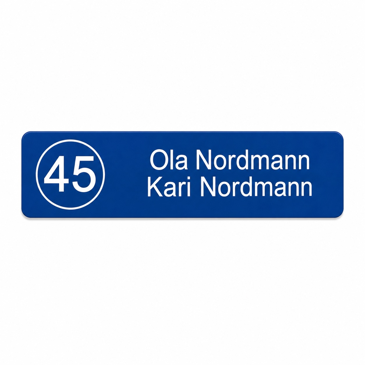 Dørskilt - Husnummer med sirkel - Bilde 2