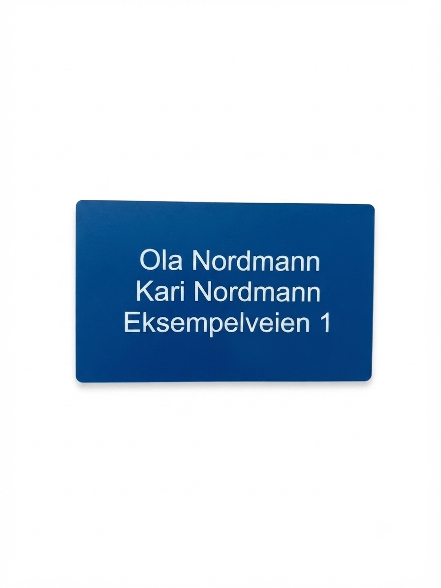 Stort Postkasseskilt 89x54mm - Bilde 3