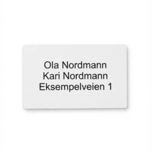 Stort Postkasseskilt 89x54mm